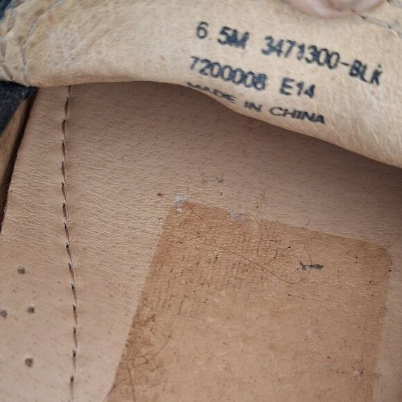 Frye Black Driver Leather Loafers size 6.5 M - Picture 7 of 10